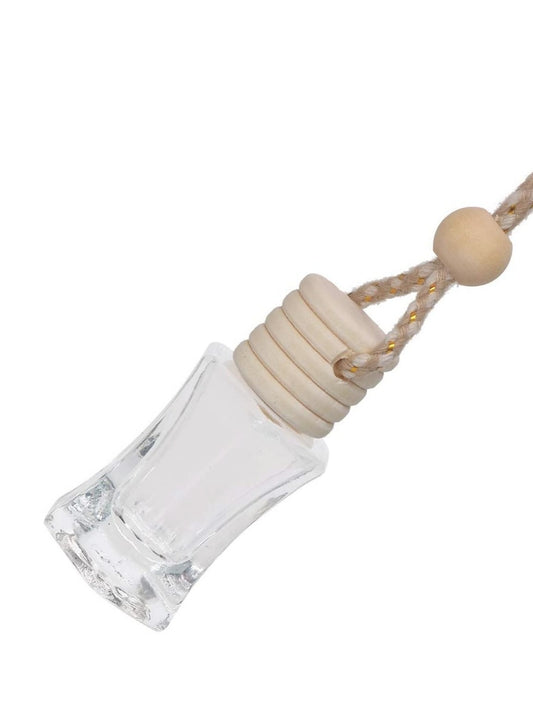 Hanging Natural Car Freshener Jar, Refillable Glass