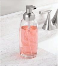 Load image into Gallery viewer, Modern Glass Refillable Vintage Inspired Foaming Soap Dispenser (Set of 2)
