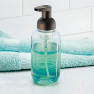 mDesign Foaming Soap Dispenser Pump Bottle for Bathroom Vanities or Kitchen Sink, Countertops (Set of 2)
